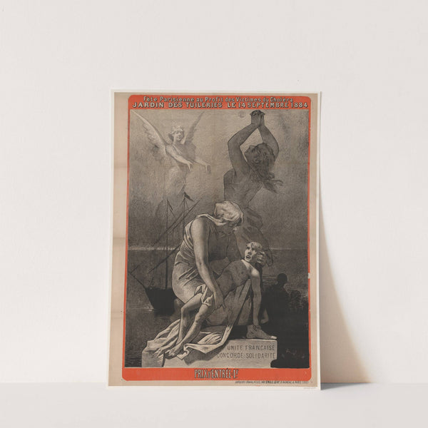 Fète sic parisienne au profit des victimes du choléra. Jardin des Tuilleries, le 14 septembre 1884 (1884) by Imp. Emile Lévy