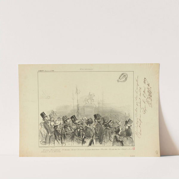 Fêtes nationales (1849) by Georges Goursat (Sem)