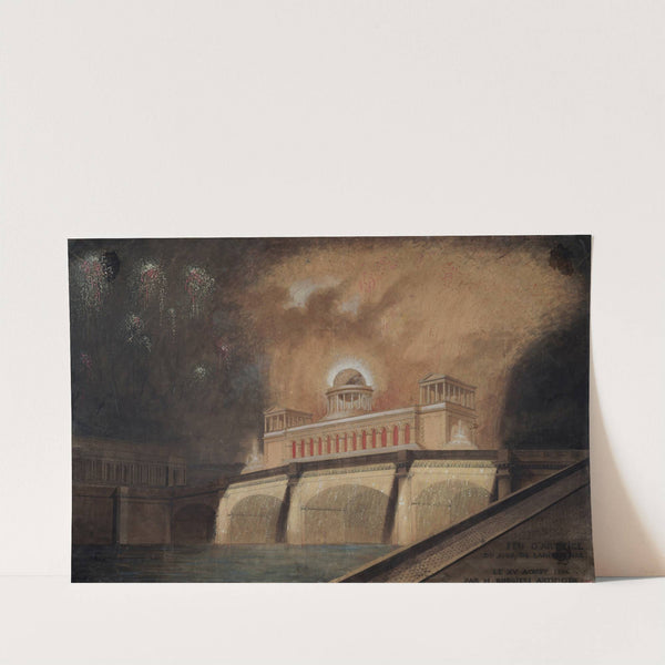 Feu d’artifice du jour de l’anniversaire le XV aoust 1806 by Francesco Piranesi