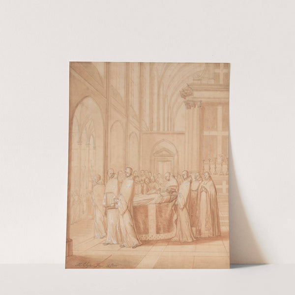 Feuillant monks carry the bier with the body of Jean de la Barrière by Matthieu Elias