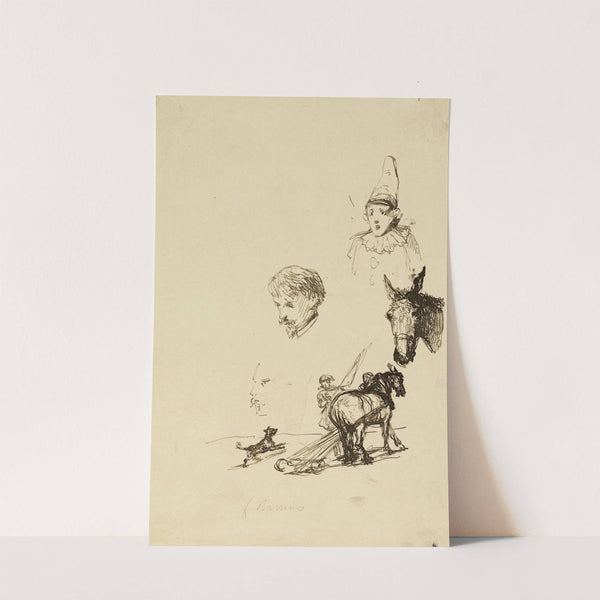 Feuille d'études by Félix-Joseph Barrias