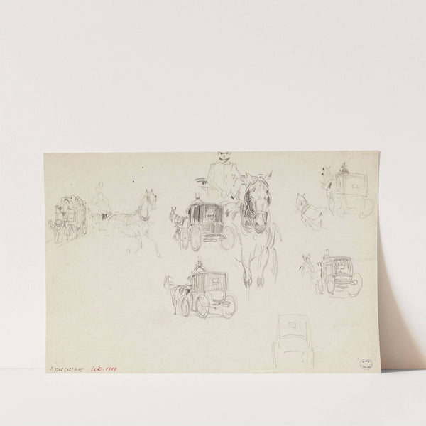 Fiacres et omnibus by Frédéric Houbron