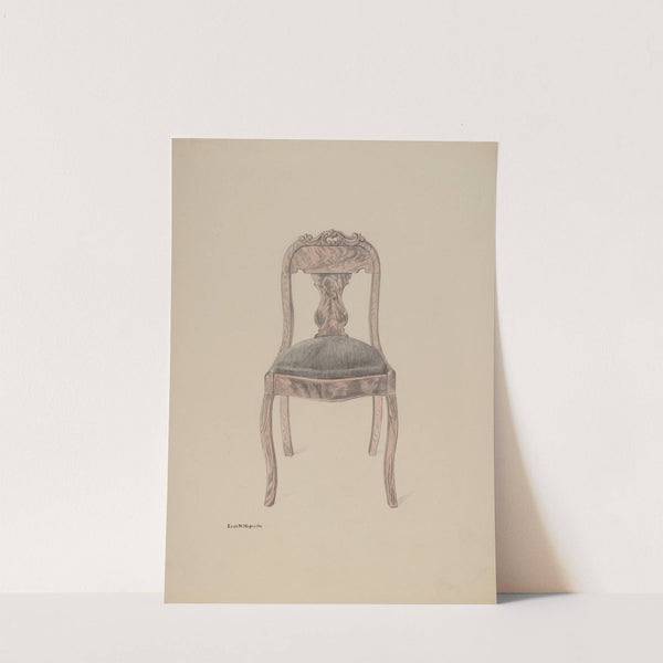 Fiddle-back Chair (c. 1937) by Edith Magnette