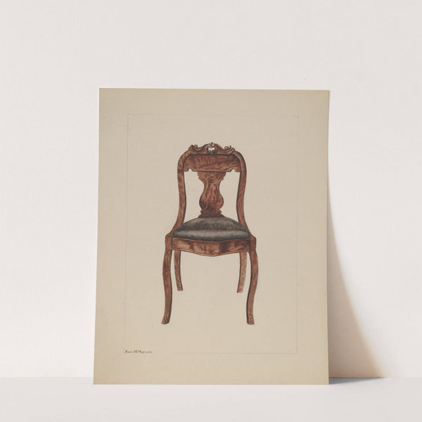 Fiddle-back Chair (c. 1937) by Edith Magnette