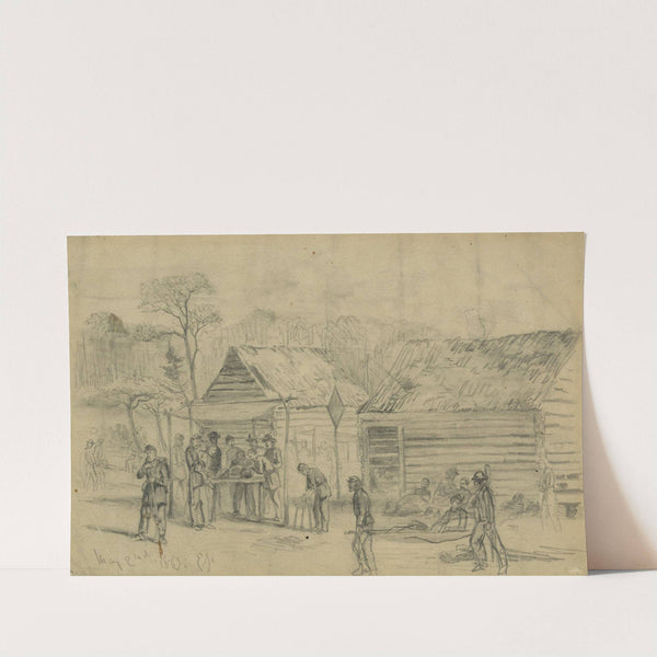 Field hospital (second corps) on the battlefield of Chancellorsville by Edwin Forbes