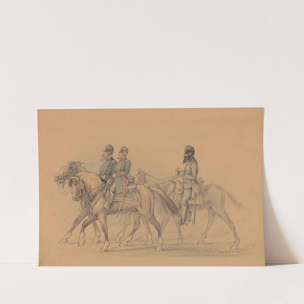 Field staff, 32nd Regiment, Indiana Volunteers by Adolph Metzner