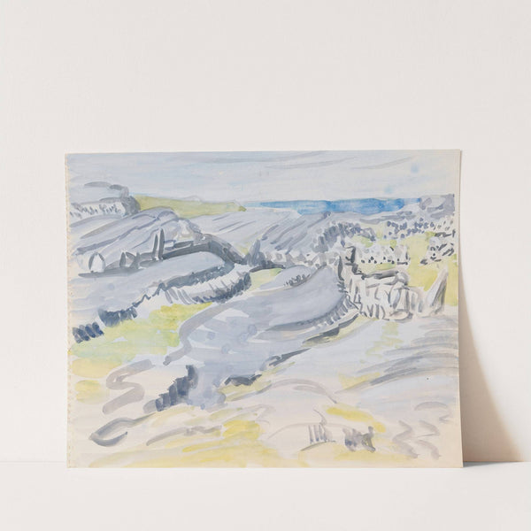 Fields near the Sea in the West of Ireland by Mainie Jellett