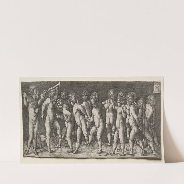 Fifteen Nude Children Dancing (1535) by Heinrich Aldegrever