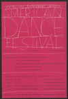 Fifteenth anniversary season, American dance festival