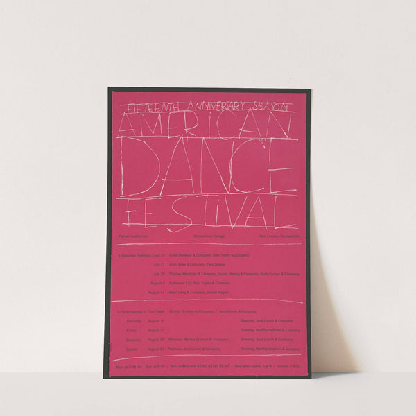 Fifteenth anniversary season, American dance festival (1962) by George Tscherny