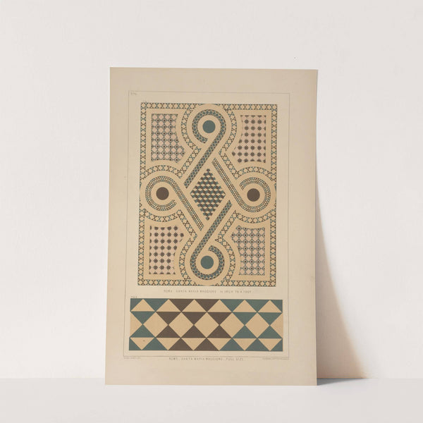 Fig. 1. Rome Santa Maria Maggiore,1 1;4 inch to a foot. Fig. 2. Rome, Santa Maria Maggiore. Full size by Matthew Digby Wyatt