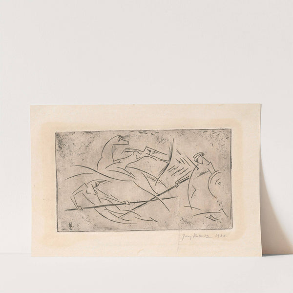 Fight between Amazons (1921) by Jerzy Hulewicz