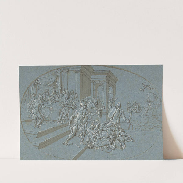 Fight Between Perseus And Phineus in the Palace of Cephus by Circle of Bernard Picart