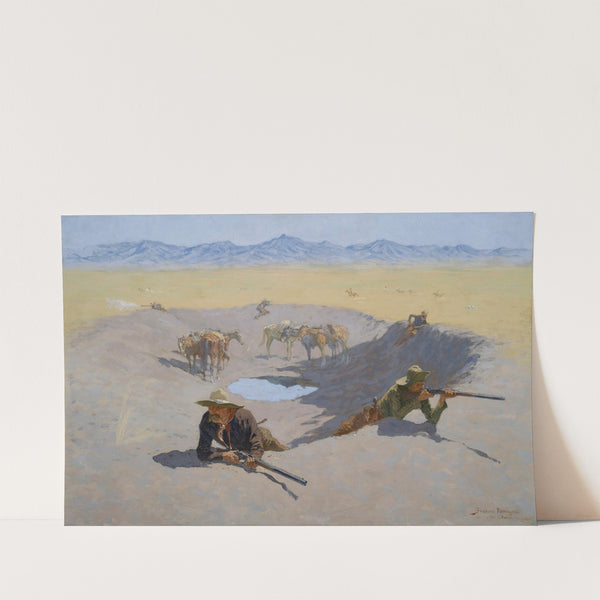 Fight for the Waterhole (1903) by Frederic Remington