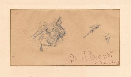 Fighting hussar, study for the painting “Liberation of captives” (1875 - 1876)