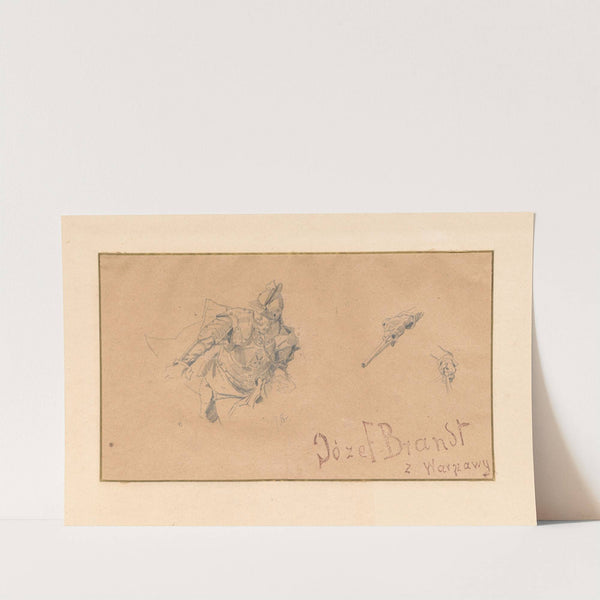 Fighting hussar, study for the painting “Liberation of captives” (1875 - 1876) by Jozef Brandt