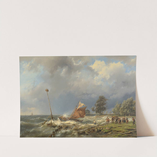 Fighting The Wind by Hermanus Koekkoek