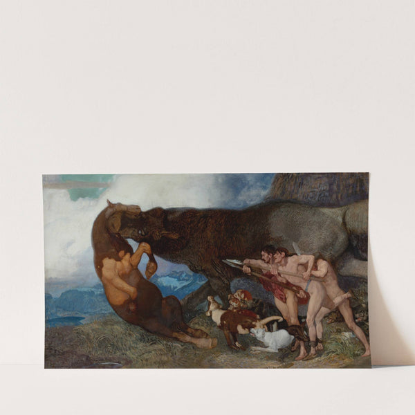 Fighting With A Monster (1903) by Rudolf Jettmar