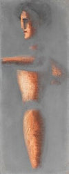 Figur auf grauem Grund