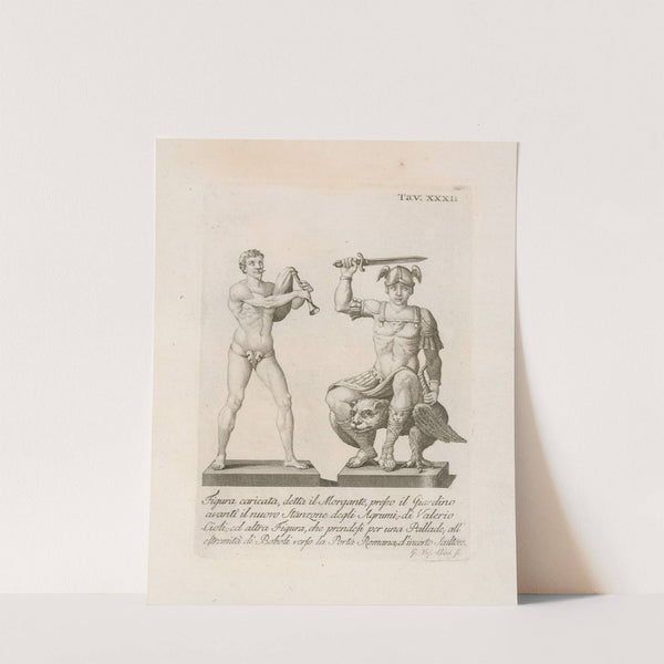 Figura caricata, detta il Morgante, presso il giardino avanti il nuovo Stanzone degli Agrumi; di Valerio Cioli by Gaetano Vascellini