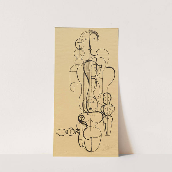 Figural Plan K 1 (Figurenplan K 1) by Oskar Schlemmer