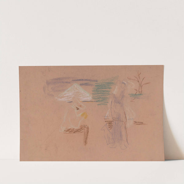 Figural Sketch by Arnold Peter Weisz-Kubínčan