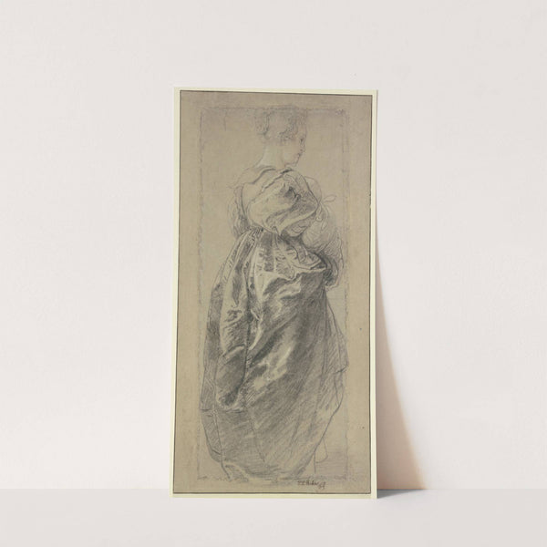 Figural Study for the 'Garden of love'; Hélène Fourment by Peter Paul Rubens