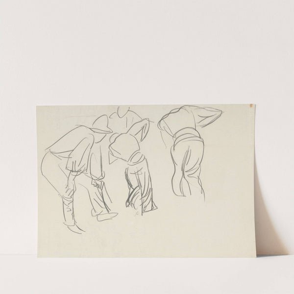 Figurálne štúdie (muži pri práci) by Ján Novák