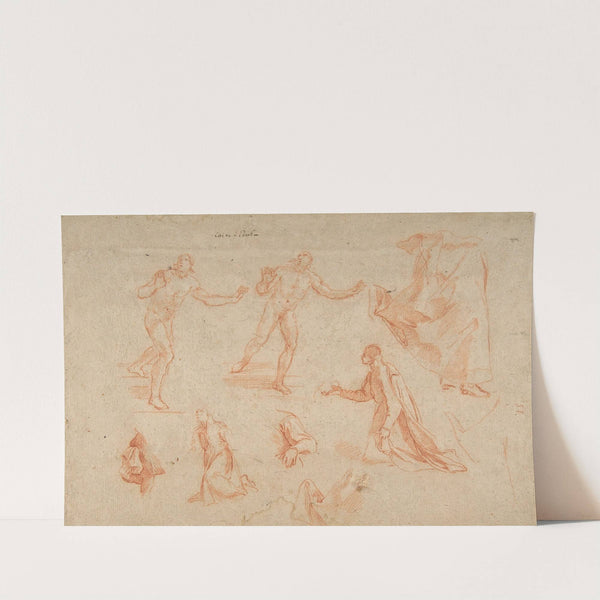 Figure and Drapery studies by Andrea Sacchi