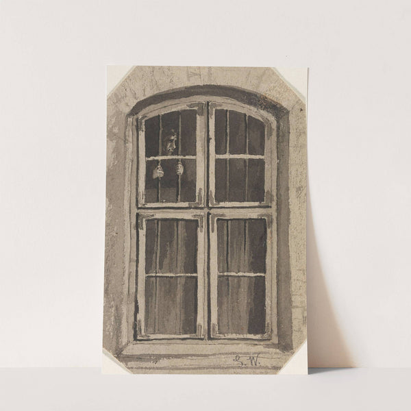 Figure Behind a Barred Window by Gustav Wentzel
