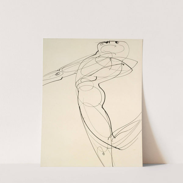 Figure Bending Backwards by Oskar Schlemmer