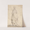 Figure Costume Study; Noble Virgin of Bologna by Thomas Girtin