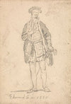 Figure Costume Study of Edward VI in 1550