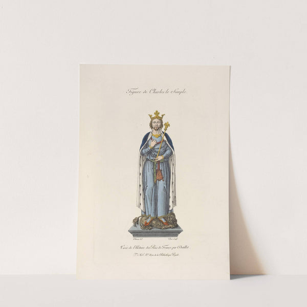 Figure de Charles le simple. by Nicolas Xavier Willemin