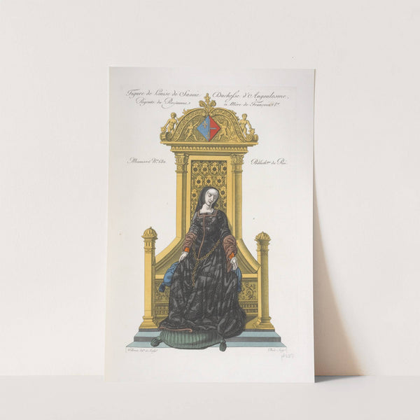 Figure de Louise de Savoie duchesse d'Angoulesme, régente du royaume et mère de François Ier. by Nicolas Xavier Willemin