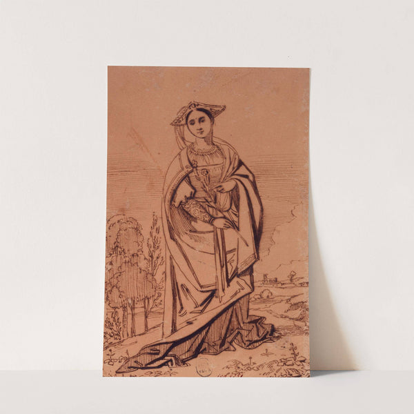 Figure de sainte dans le goût du XVIème siècle by Louis Candide Boulanger