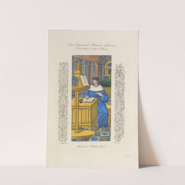 Figure d'Enguerand de Monstrelet historien, prévôst de Cambray et bailli de Walincours. by Nicolas Xavier Willemin