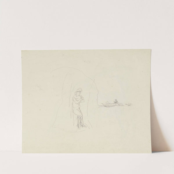 Figure in a grotto by Carl Morgenstern