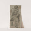 Figure of a Man Leaning Forward (1863) by Adolph Tidemand