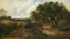 Figure on a path through trees