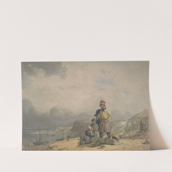 Figure on the seashore by Thomas Cafe