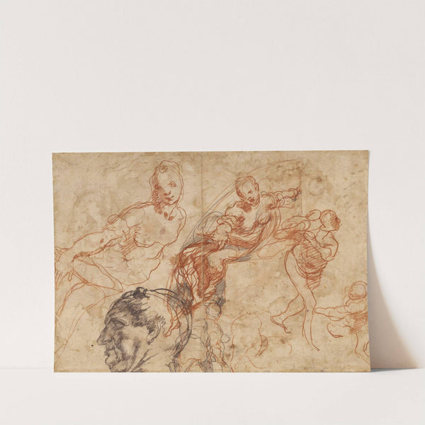 Figure Studies by Taddeo Zuccaro