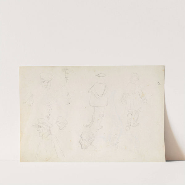 Figure studies (Between 1844 and 1854) by Adolph Tidemand