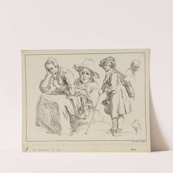 Figure studies (1735) by François Boucher