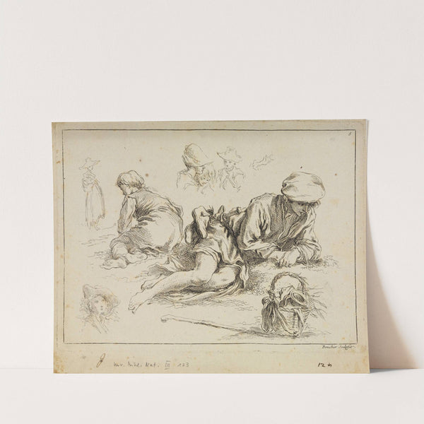 Figure studies (1735) by François Boucher