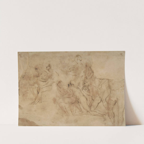 Figure studies (after Raphael's Disputa) by After Raphael