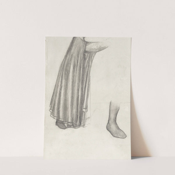 Figure studies for 'Clerk Saunders' by Sir Edward Coley Burne-Jones