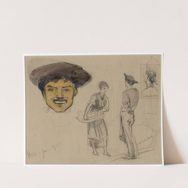 Figure Studies, Nice and Sketches of Carolus-Duran by John Singer Sargent