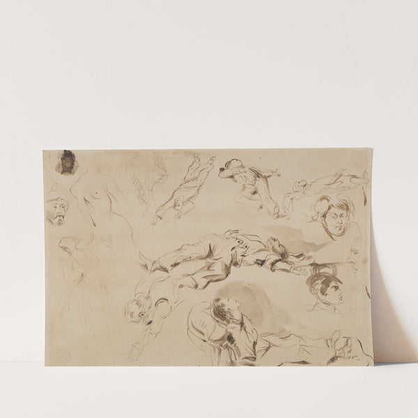 Figure Studies related to ‘Liberty Leading the People’ (1830) by Eugène Delacroix