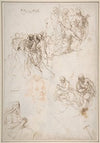 Figure Studies; The Arrest of Christ, Christ and the Canaanite Woman, Seated Male Figures, and Head of a Child